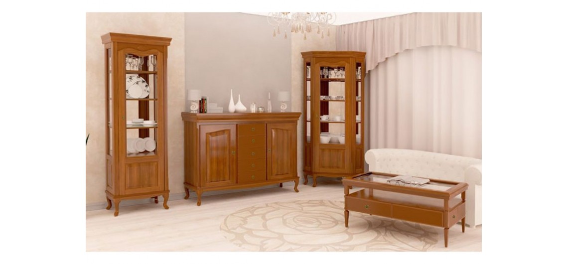 Витрина угловая Видень