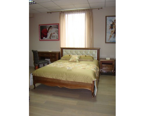 Кровать Альматея (прямое мягкое изголовье)