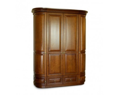 Шкаф Омега 4-х дверный с ящиками (2 круглых, 2 прямых)