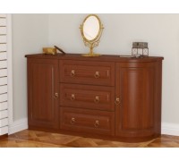 Комод Омега  однобокий на 3 ящика+дверца прямая+дверца круглая