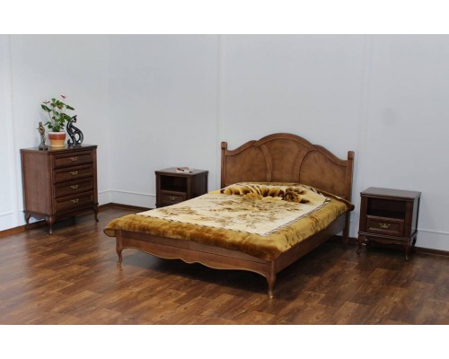 Кровать Альматея (фигурное деревянное изголовье)