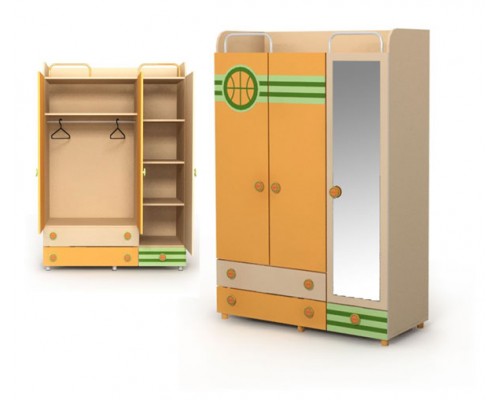 Шкаф Active 3-х дверный 03