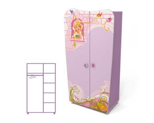 Шкаф 2-х дв  Sinderella 02