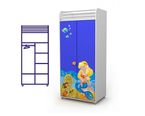 Шкаф Ocean 2-х дв  