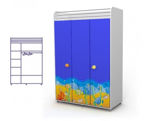 Шкаф Ocean 3-х дв  