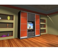 Шкаф-купе под телевизор К26