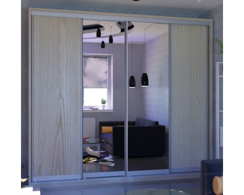 Шкаф-купе 4-х дверный ФН 286-60-240