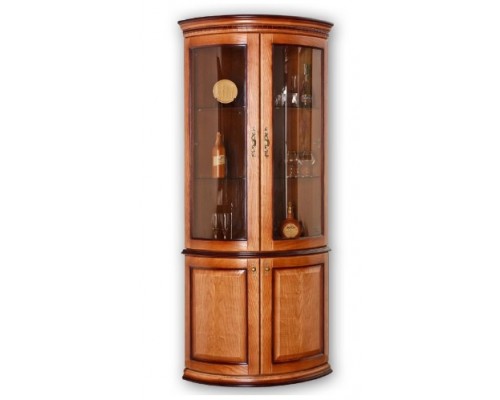 Витрина Элма угловая радиусная