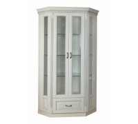 Витрина Платина угловая прямая