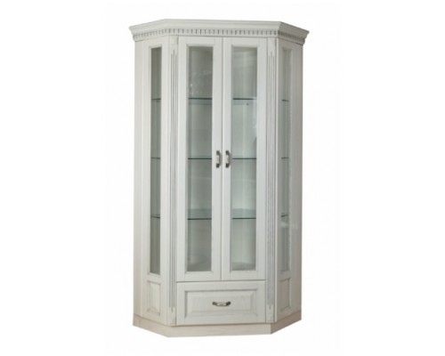 Витрина Платина угловая прямая