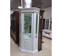 Витрина Соната-2 угловая белая